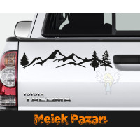 Dağ Off Road Oto Sticker, Araba Sticker