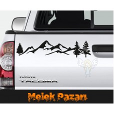 Dağ Off Road Oto Sticker, Araba Sticker