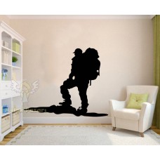 Dağcı İnsan Araba Sticker 