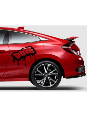 Dope, Doping Araba Sticker