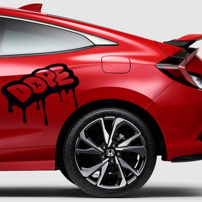 Dope, Doping Araba Sticker