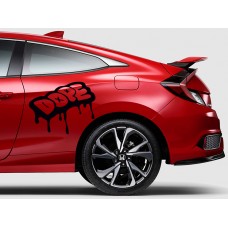 Dope, Doping Araba Sticker 