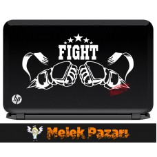 Fight Dövüş Spor Salonu Laptop Sticker