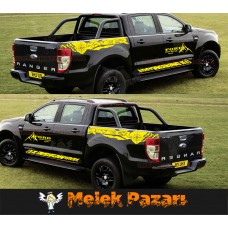 Ford Ranger Gövde Off Road 4x4 Araba Sticker