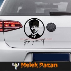 Gazi Mustafa Kemal Atatürk Oto Sticker 