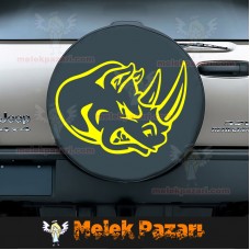 Gergedan Kafası Oto Sticker 