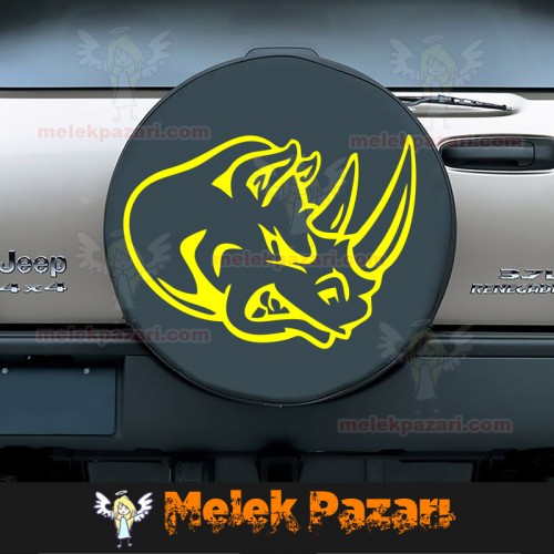 Gergedan Kafası Oto Sticker