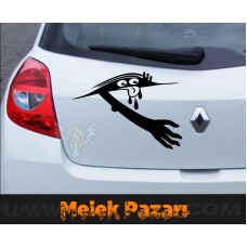 Gizli Canavar Araba Sticker 