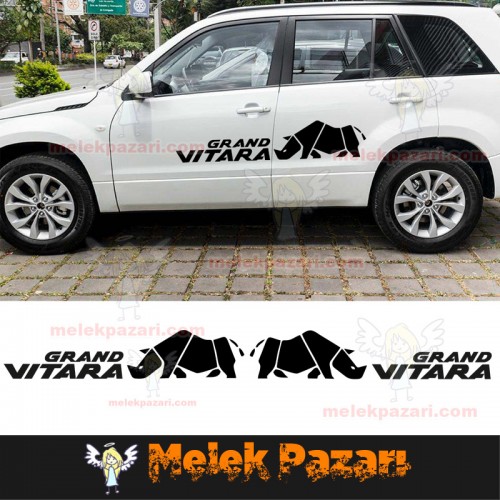Grand Vitara Gergedan Araba Sticker