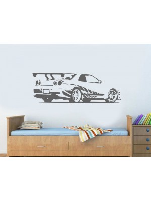 GTR Skyline Spor Yarış Arabası  Duvar Sticker