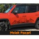 Gün Batımı ve Sıra Dağlar Off Road Araba Sticker