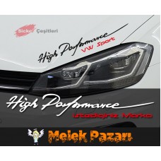 High Performance Araba Sticker