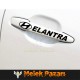 Hyundai Elentra Kapı Kolu Jant Sticker