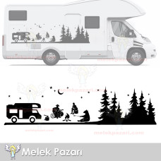 Kampçı Ayı, Moto Karavan Sticker 
