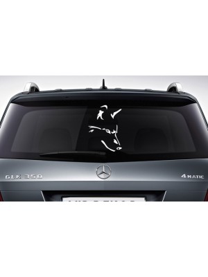 Kurt Kafası Araba Sticker Kurt Kafası Araba Sticker