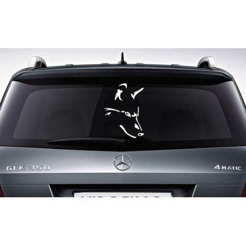 Kurt Kafası Araba Sticker