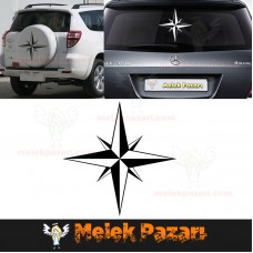 Kuzey Yıldızı Oto Sticker 