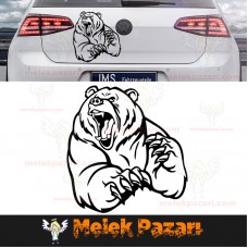 Kızgın Ayı Oto Sticker 