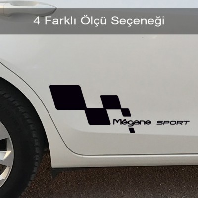 Megane Sport Sağ Sol Set Araba Sticker Megane Sport Sağ Sol Set Araba Sticker