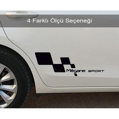 Megane Sport Sağ Sol Set Araba Sticker