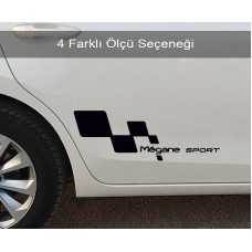 Megane Sport Sağ Sol Set Araba Sticker
