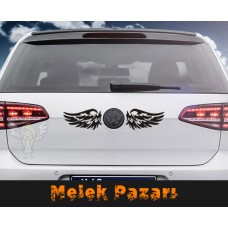 Melek Kanatları Araba Sticker, Oto Modifiye