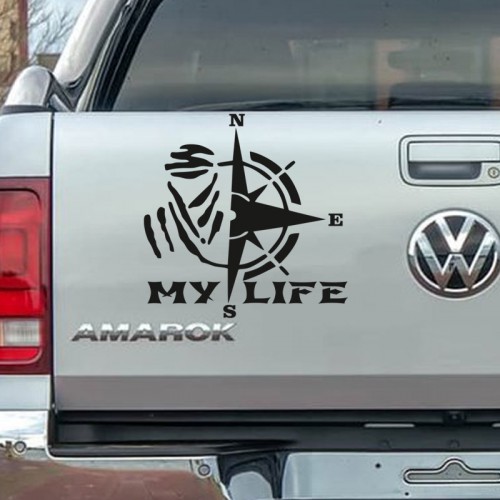 My Life Dakar Pusula Araba Sticker