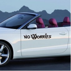 No Worries, Telaşa Gerek Yok Araba Sticker 