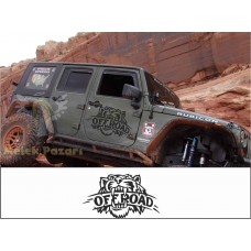 Offroad Vahsi Kaplan Oto Sticker, Çıkartma 
