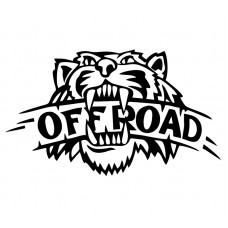 Offroad Vahsi Kaplan Oto Sticker, Çıkartma