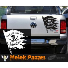 On & Off Road Adventure, Korsan Bayrağı Off Road Araba Sticker
