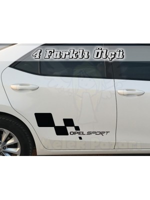 Opel Sport Sağ Sol Set Araba Sticker Opel Sport Sağ Sol Set Araba Sticker