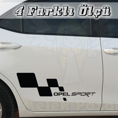 Opel Sport Sağ Sol Set Araba Sticker