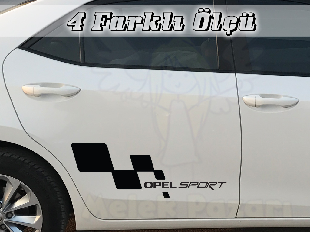 Opel Sport Sağ Sol Set Araba Sticker