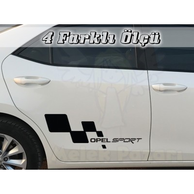 Opel Sport Sağ Sol Set Araba Sticker