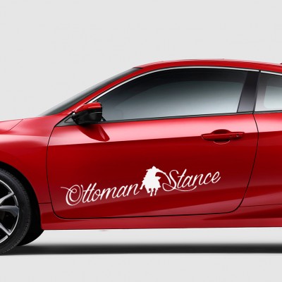 Osmanlı Ottoman Stance Araba Sticker, Çıkartma Osmanlı Ottoman Stance Araba Sticker, Çıkartma