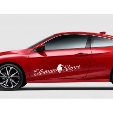 Osmanlı Ottoman Stance Araba Sticker, Çıkartma