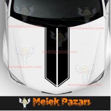 Oto Kaput Şerit Sticker