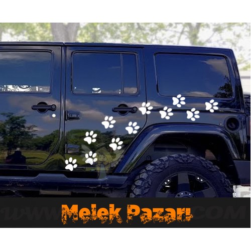 Pati İzi Araba Sticker