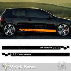 Petek oto Yan Şerit Sticker 