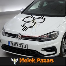 Petek Ön Kaput Araba Sticker 