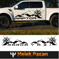 Pusula Dağ Off Road Araba Sticker 