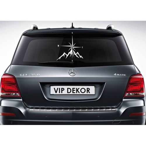 Pusula ve Dağ Off Road Araba Sticker