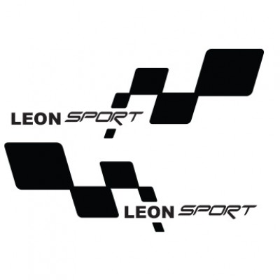 Seat, Leon Sport Sağ Sol Set Oto Sticker. Araba Sticker