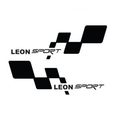 Seat, Leon Sport Sağ Sol Set Oto Sticker. Araba Sticker