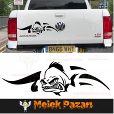 Sinirli Balık Oto Sticker