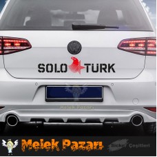 Solo Türk Kartal Logo Araba Sticker 