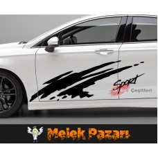 Sport Araba Yan Sticker