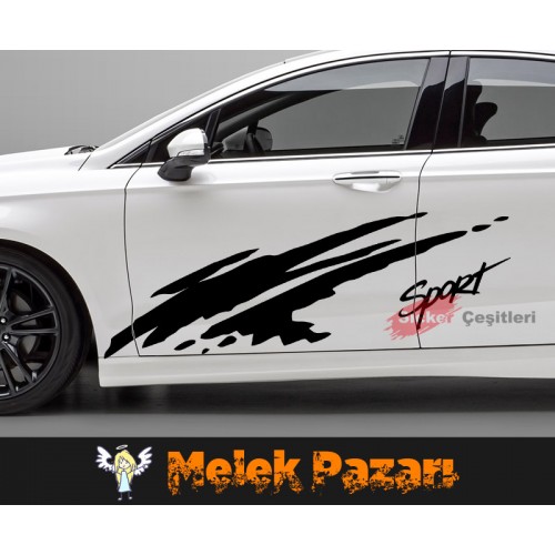 Sport Araba Yan Sticker