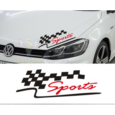 Sports Araba Sticker, Çıkartma